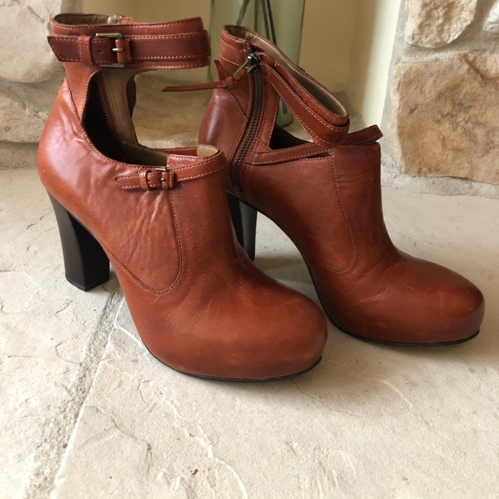 Anthropologie Steeplechase Ankle Boots